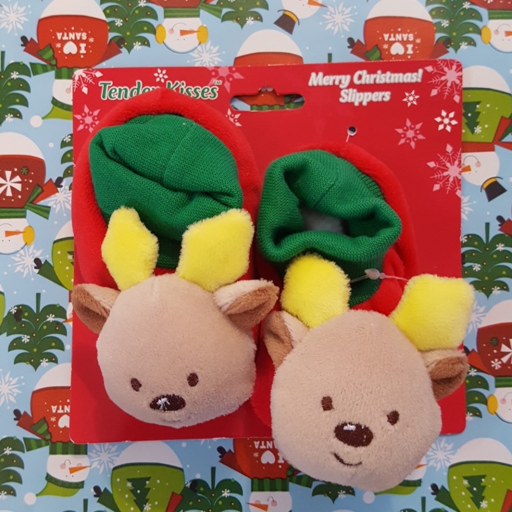 Reindeer Christmas Slippers